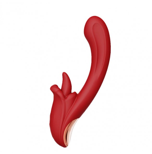 MizzZee - Angel's Kiss Licking Heating Vibrator (Chargeable - Red)